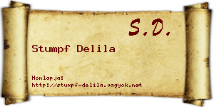 Stumpf Delila névjegykártya